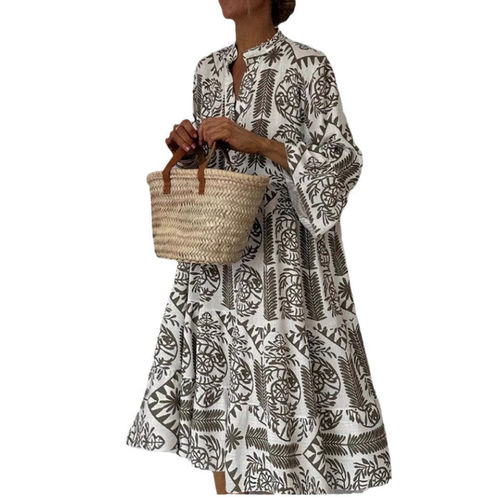 Penelope | Elegant Floral Print Tunic Dress