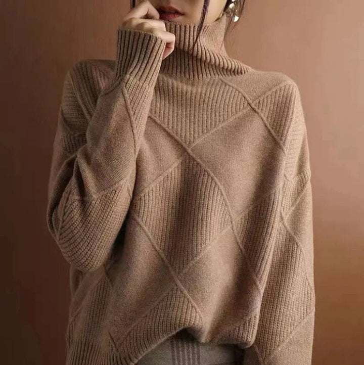 Greta | Turtleneck Sweater – Casual Knit Design for Women