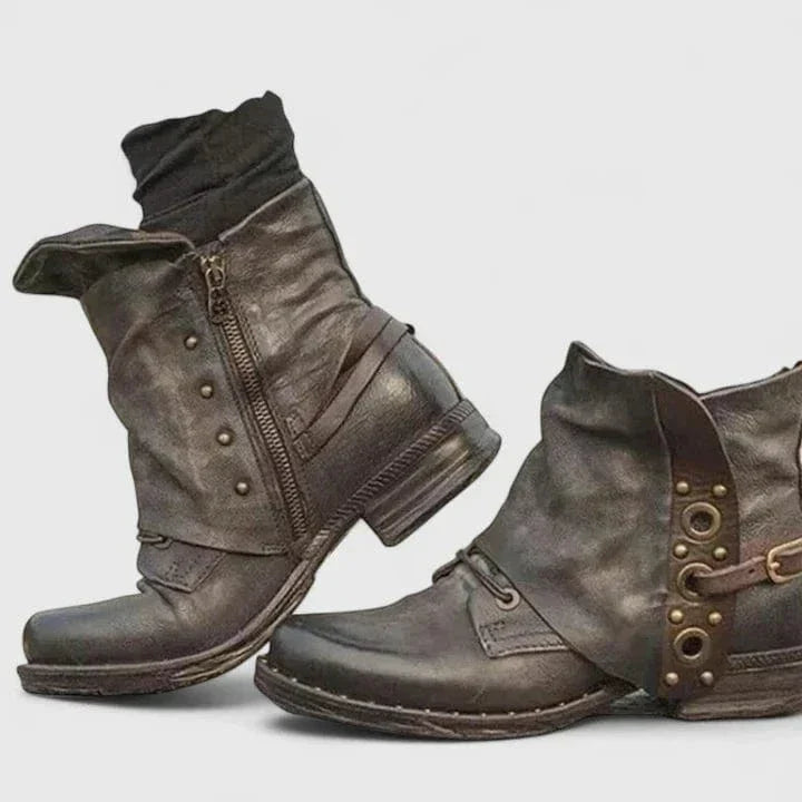 Sophia | Bottines élégantes et stylées avec motif à boucles