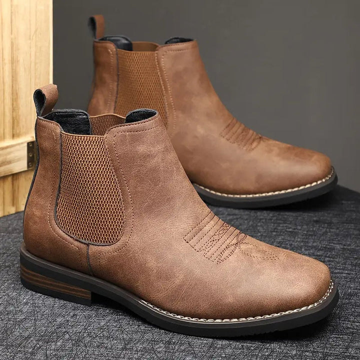 Benjamin | Classic Orthopedic Leather Chelsea Men Boots