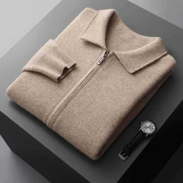 Liam | Modern And Versatile Full-Zip Knit Cardigan