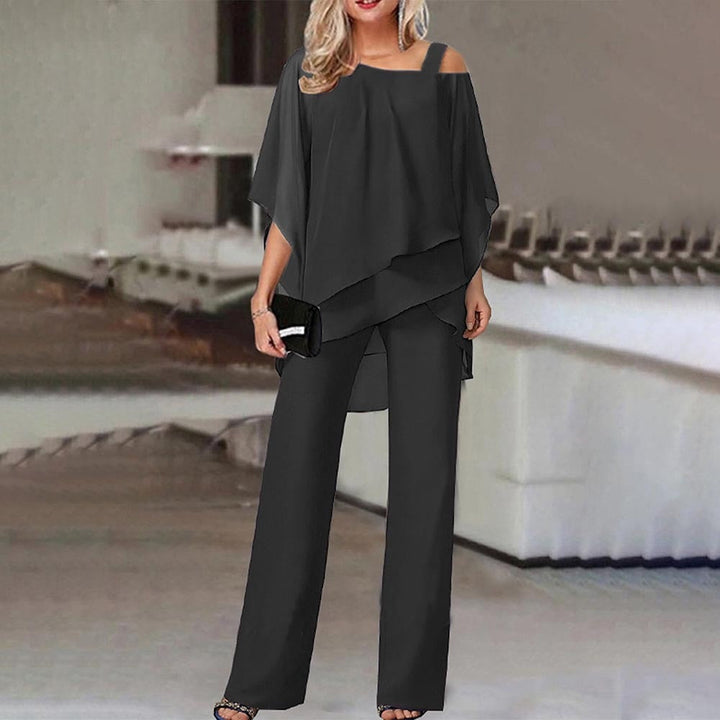Clara | Elegant And Glamorous Cold Shoulder Two Piece Set