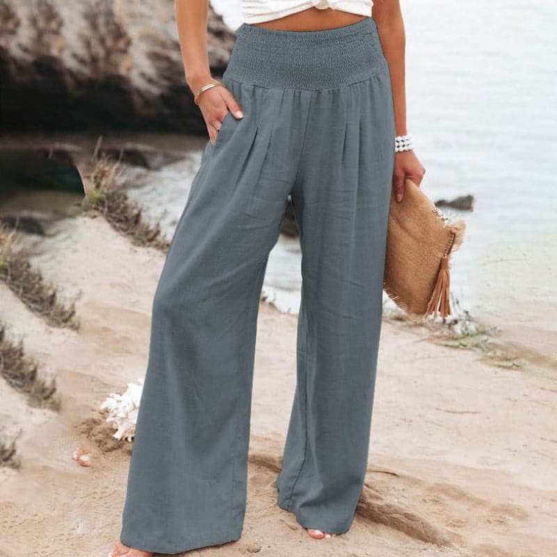 Amelia | Pantaloni estivi ampi in lino traspirante