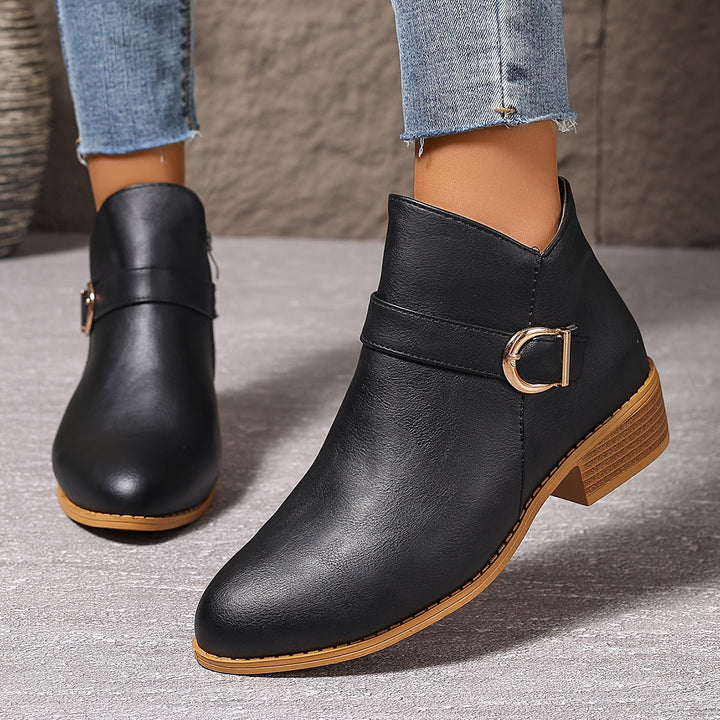 Angelika | Buckle-Detail Chelsea Ankle Boots