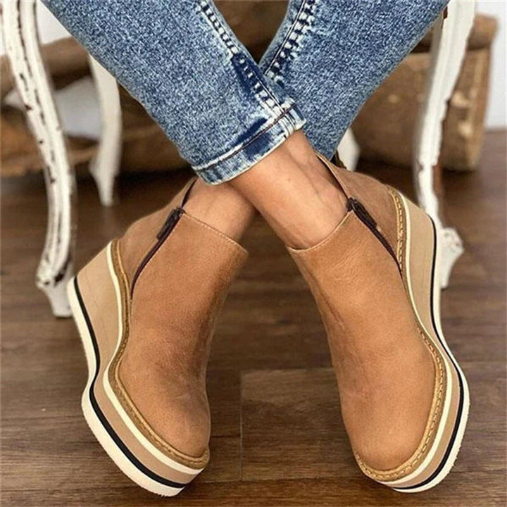 Maya | Retro-Inspired Platform Ankle Boots