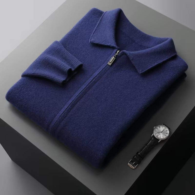 Liam | Modern And Versatile Full-Zip Knit Cardigan