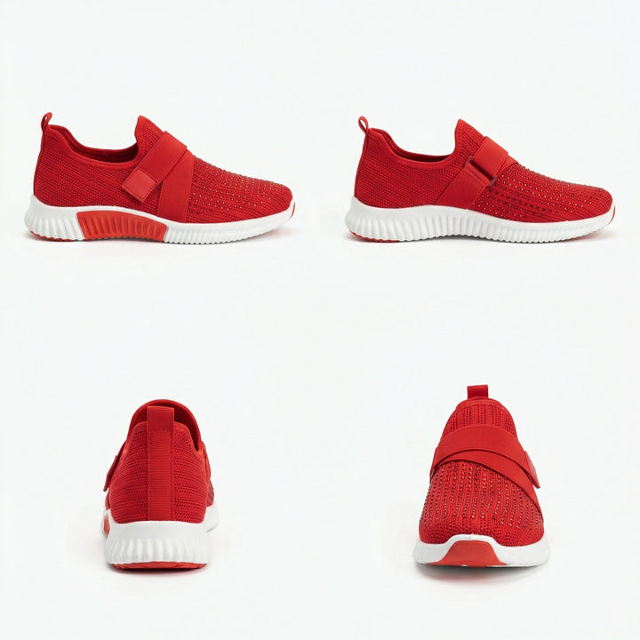 Hannah | Sneakers ortopediche slip-on regolabili con cinturino