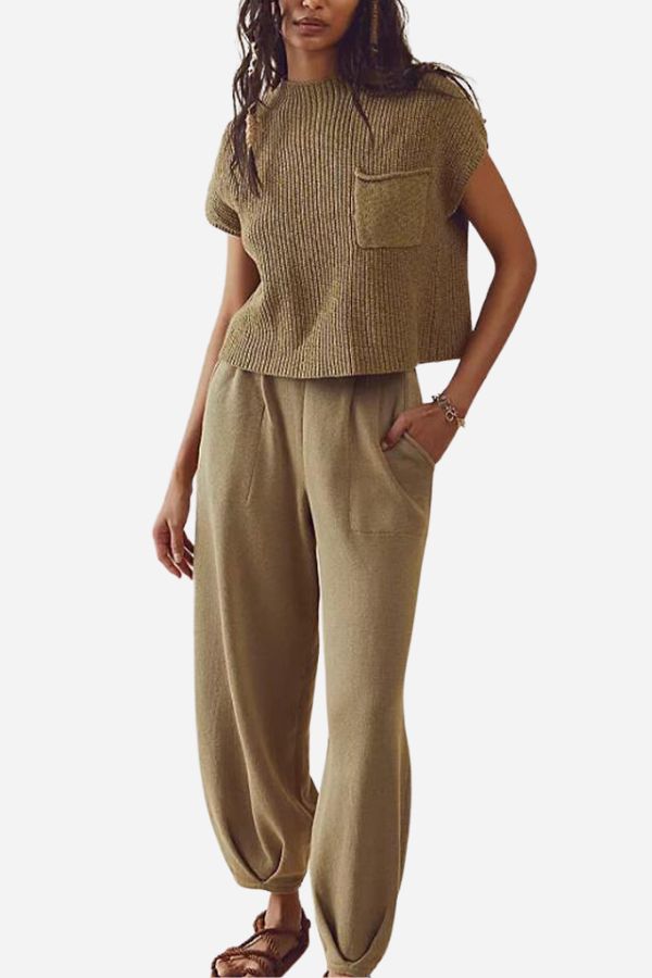 Katrin | Completo elegante e confortevole di due pezzi in maglia