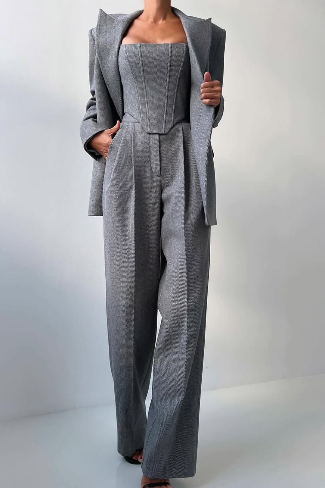 Elena | Elegant And Versatile Three-Piece Blazer Set For Women