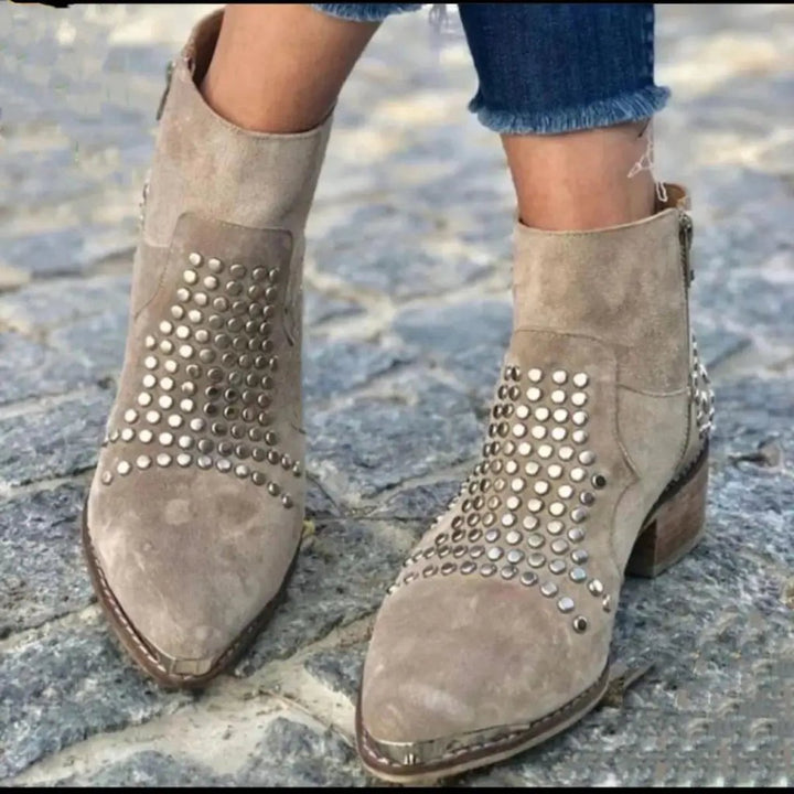 Harper | Rock-Chic Suede Ankle Boots