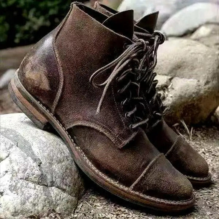 Sebastian | Bottines classiques orthopédiques pour homme en cuir, à bout rapporté et à lacets