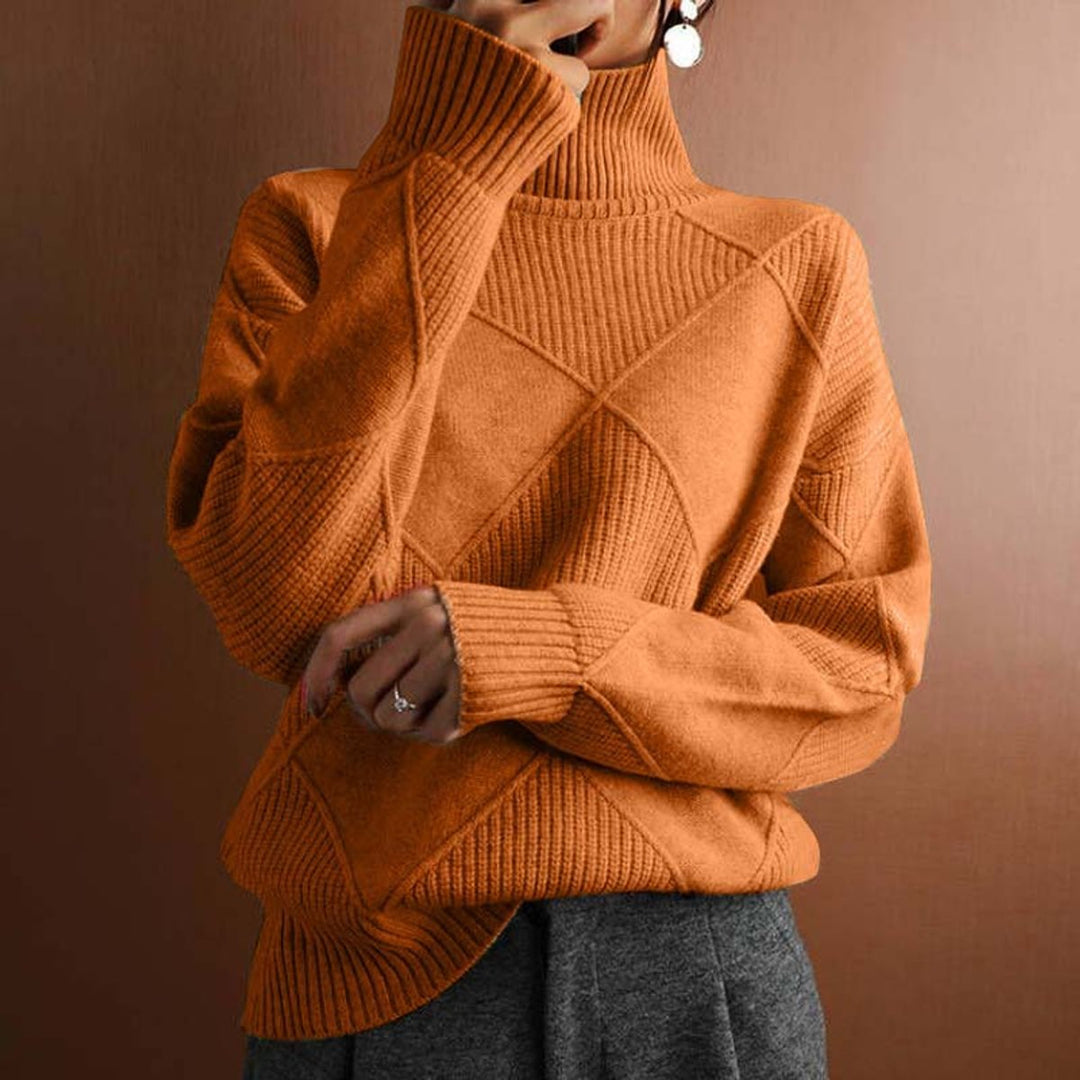 Greta | Turtleneck Sweater – Casual Knit Design for Women