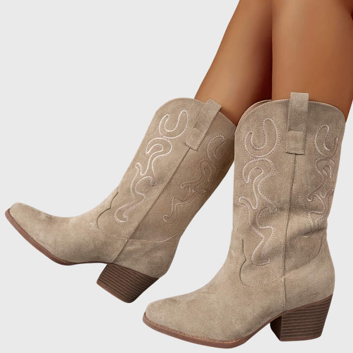 Victoria | Colorful And Stylish Wide-Calf Cowboy Boots