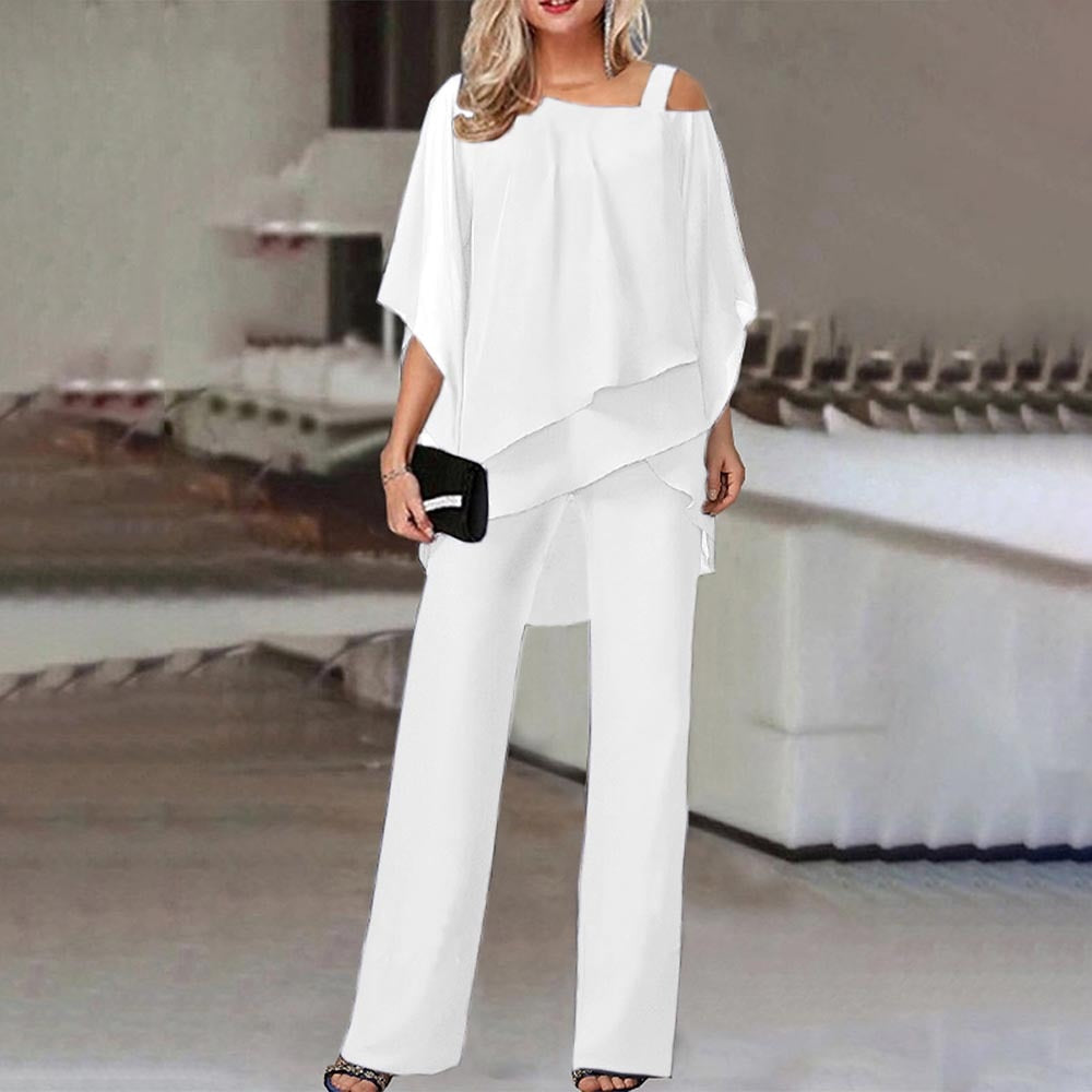Clara | Elegant And Glamorous Cold Shoulder Two Piece Set