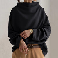 Anne | Elegant Oversized High-Neck Sweater