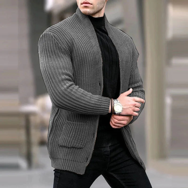 Logan | Contemporary Utility Knit Cardigan For Men