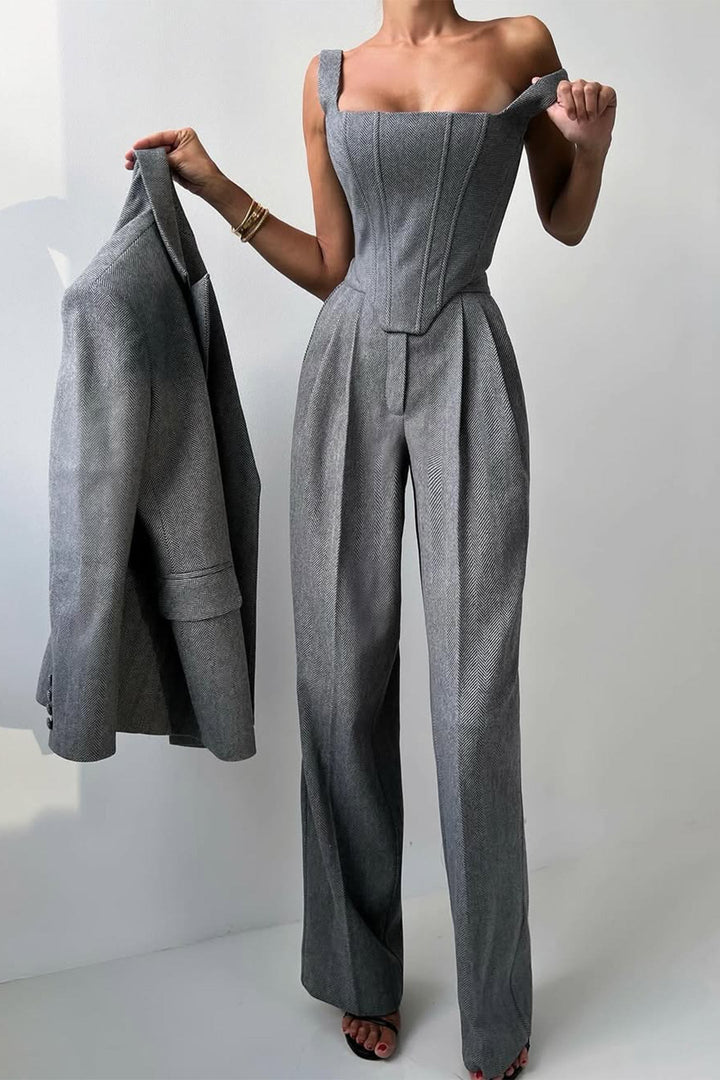 Elena | Elegant And Versatile Three-Piece Blazer Set For Women