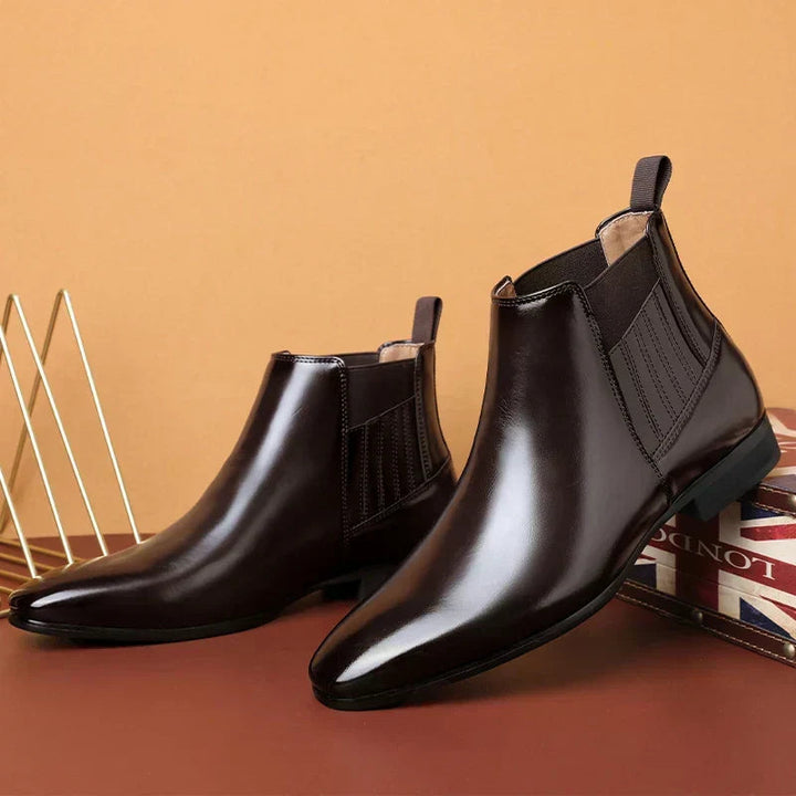 Vanessa | Classic Pointed-Toe Chelsea Ankle Boots