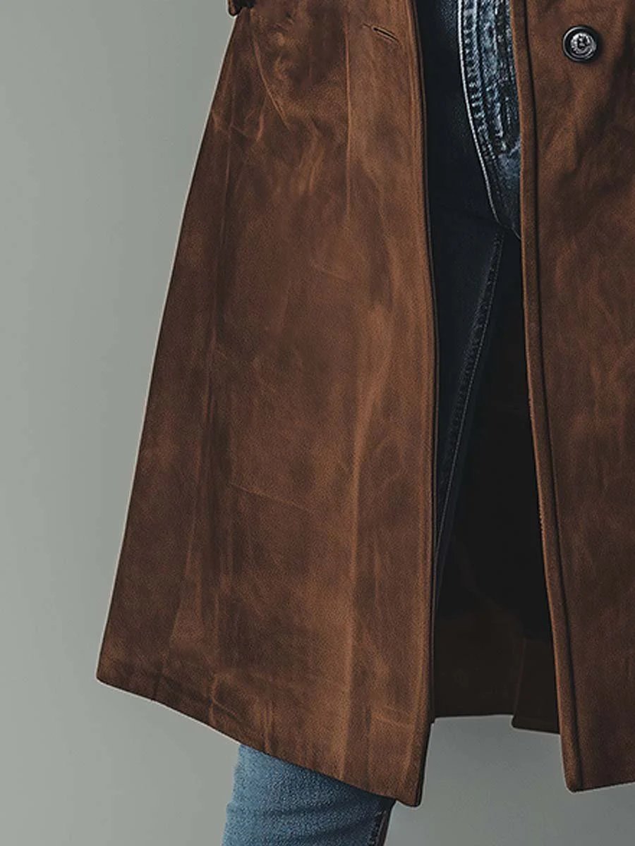 Claudia | Longline Tailored Trench Coat With Timeless Double-Breasted Style