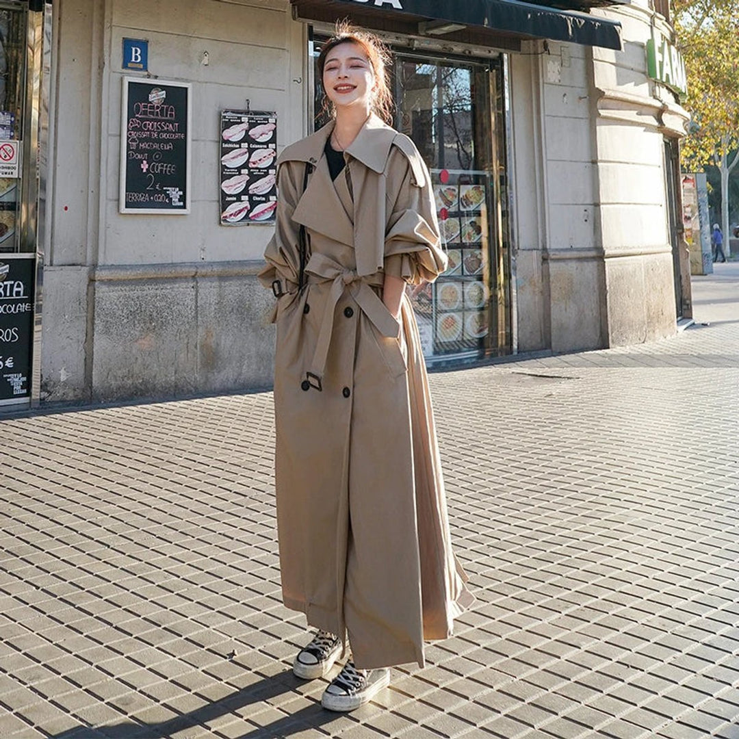 Sophia | Übergroßer und langer Trenchcoat