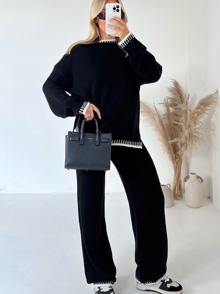 Tiffany | Cozy Knitted Sweater And Pants Two Piece Set