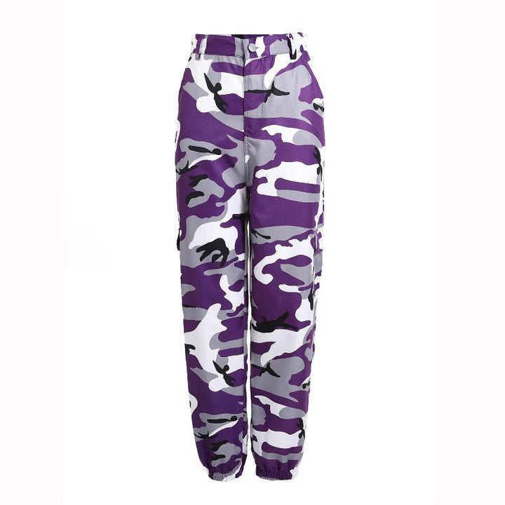 Anna | Bold And Trendy Camouflage Cargo Pants