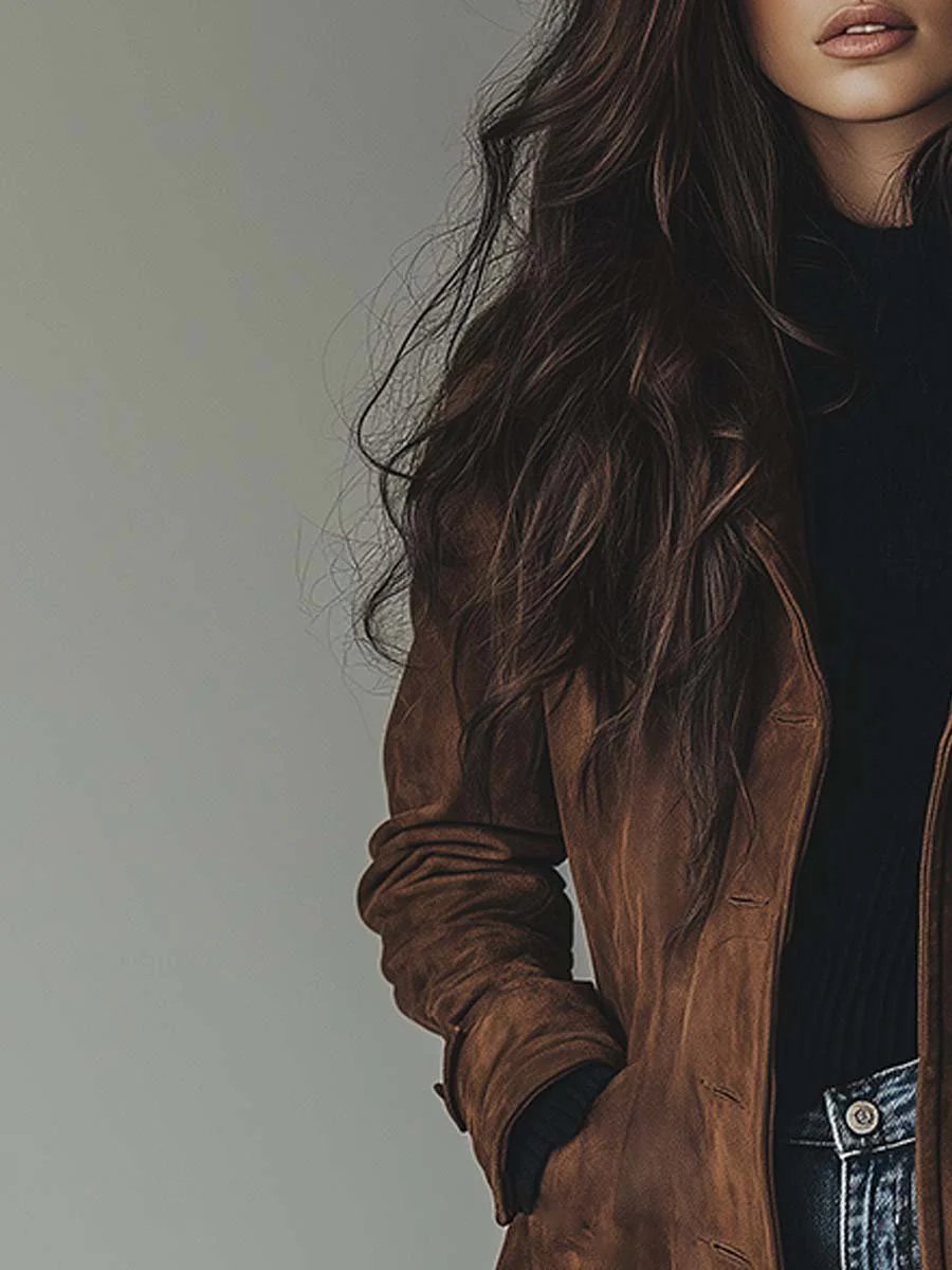 Claudia | Longline Tailored Trench Coat With Timeless Double-Breasted Style