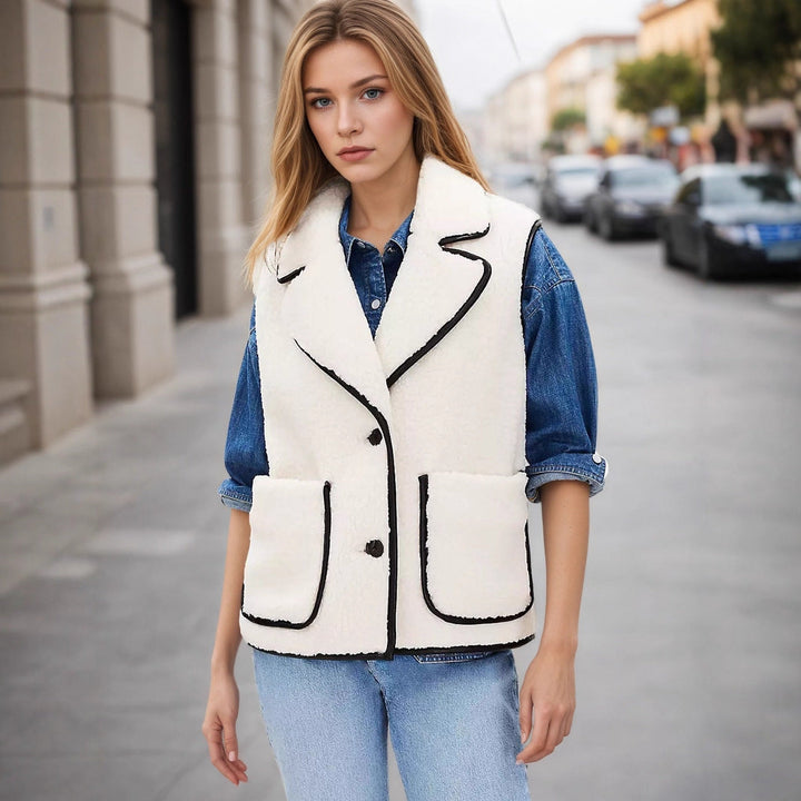 Sophia | Elegant And Cozy Boucle Layering Vest