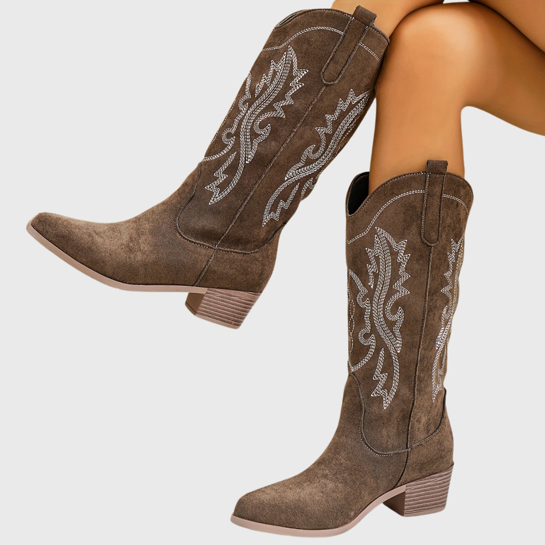 Sandra | Stylish And Sophisticated Wide Calf Cowboy Boots