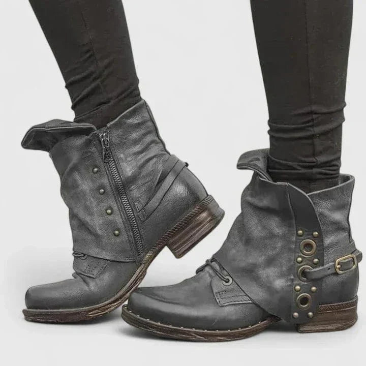 Sophia | Bottines élégantes et stylées avec motif à boucles