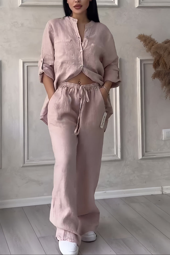 Amelia | Elegant And Breathable Linen Two Piece Set