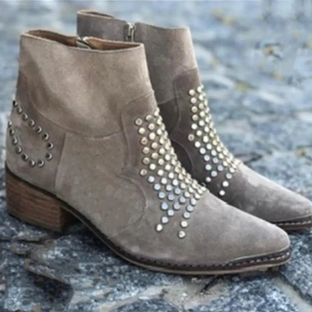 Harper | Rock-Chic Suede Ankle Boots