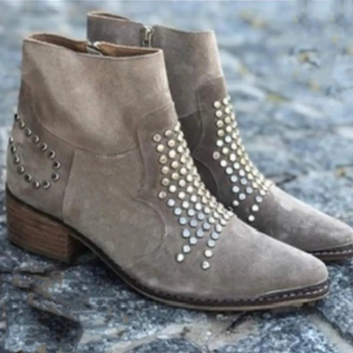 Harper | Rock-Chic Suede Ankle Boots