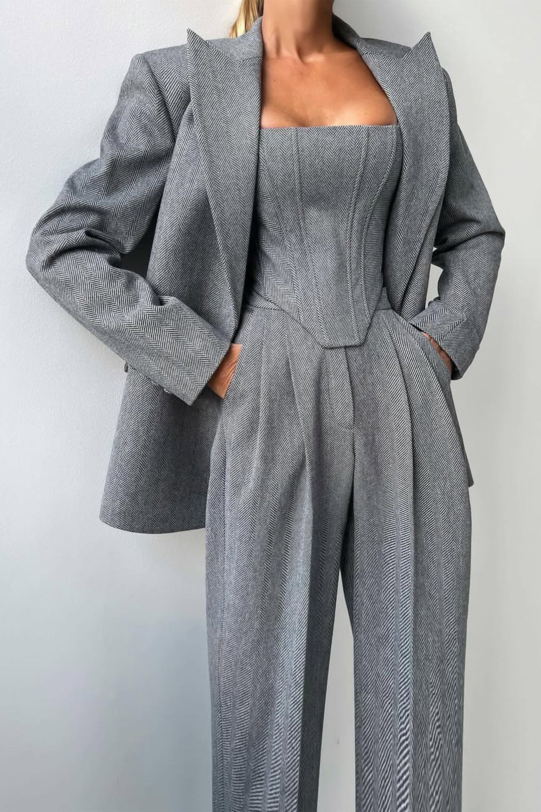 Elena | Elegant And Versatile Three-Piece Blazer Set For Women