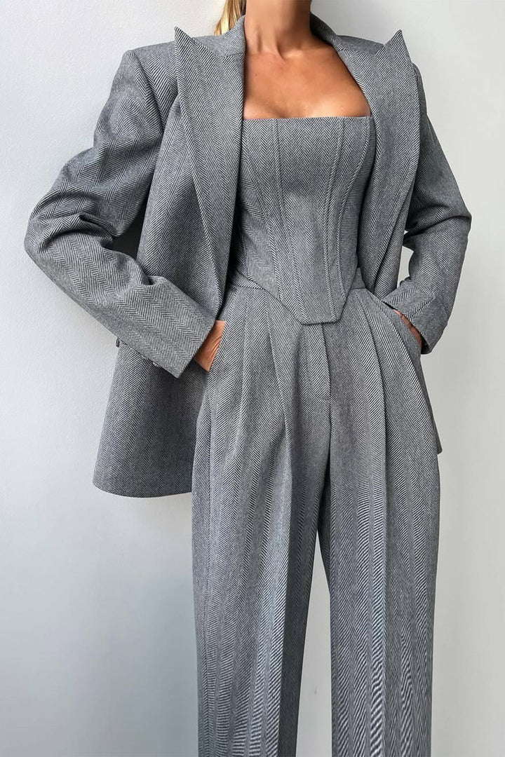 Elena | Elegant And Versatile Three-Piece Blazer Set For Women