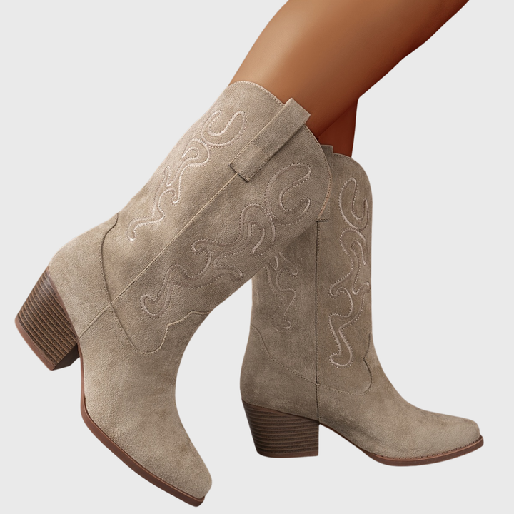 Victoria | Colorful And Stylish Wide-Calf Cowboy Boots