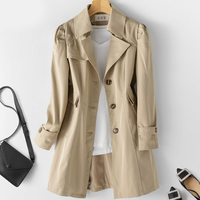 Charlotte | Classic Mid-Length Weatherproof Trench Coat
