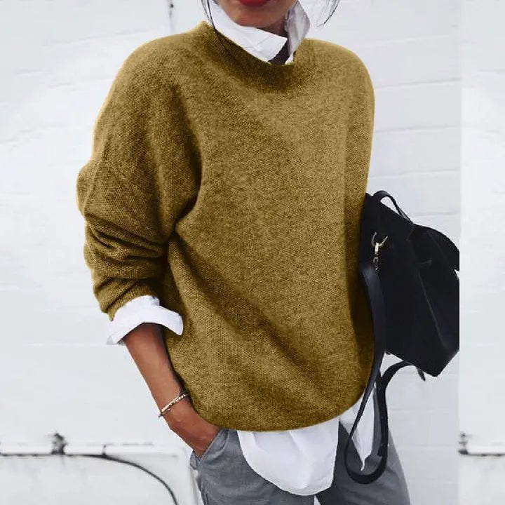 Amelia | Soft Cashmere Blend Crew Neck Sweater