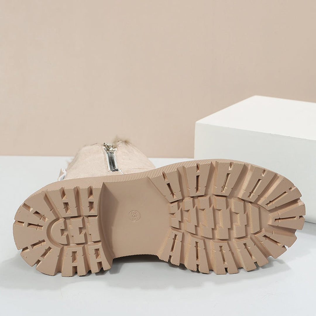 Zara | Suede Slip-On Winter Ankle Boots