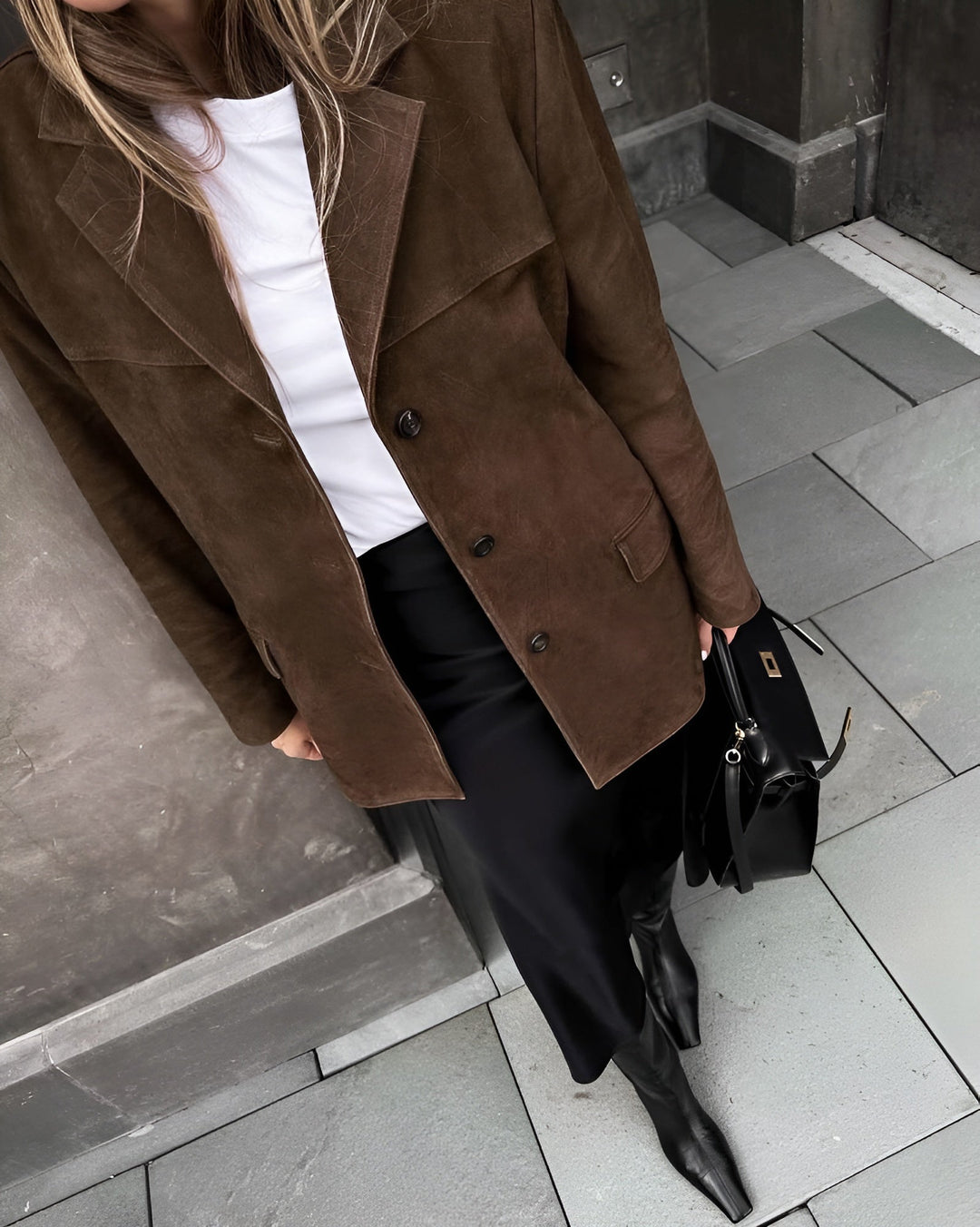 Christina | Luxurious Suede Blazer For Sophisticated Everyday Elegance