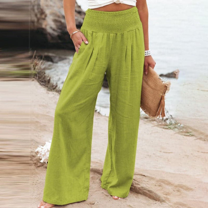 Amelia | Pantaloni estivi ampi in lino traspirante