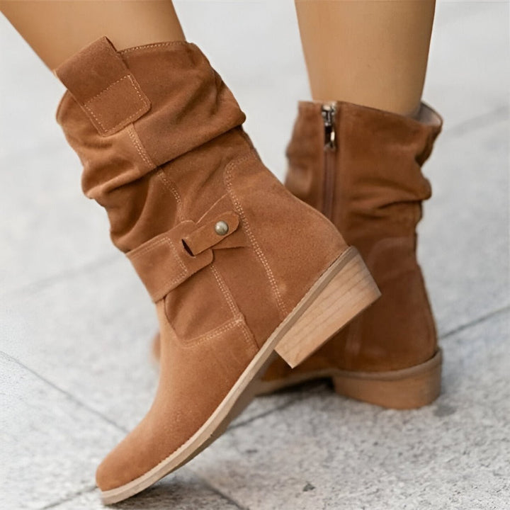 Clara | Stylish Slouchy Faux Suede Knee High Boots