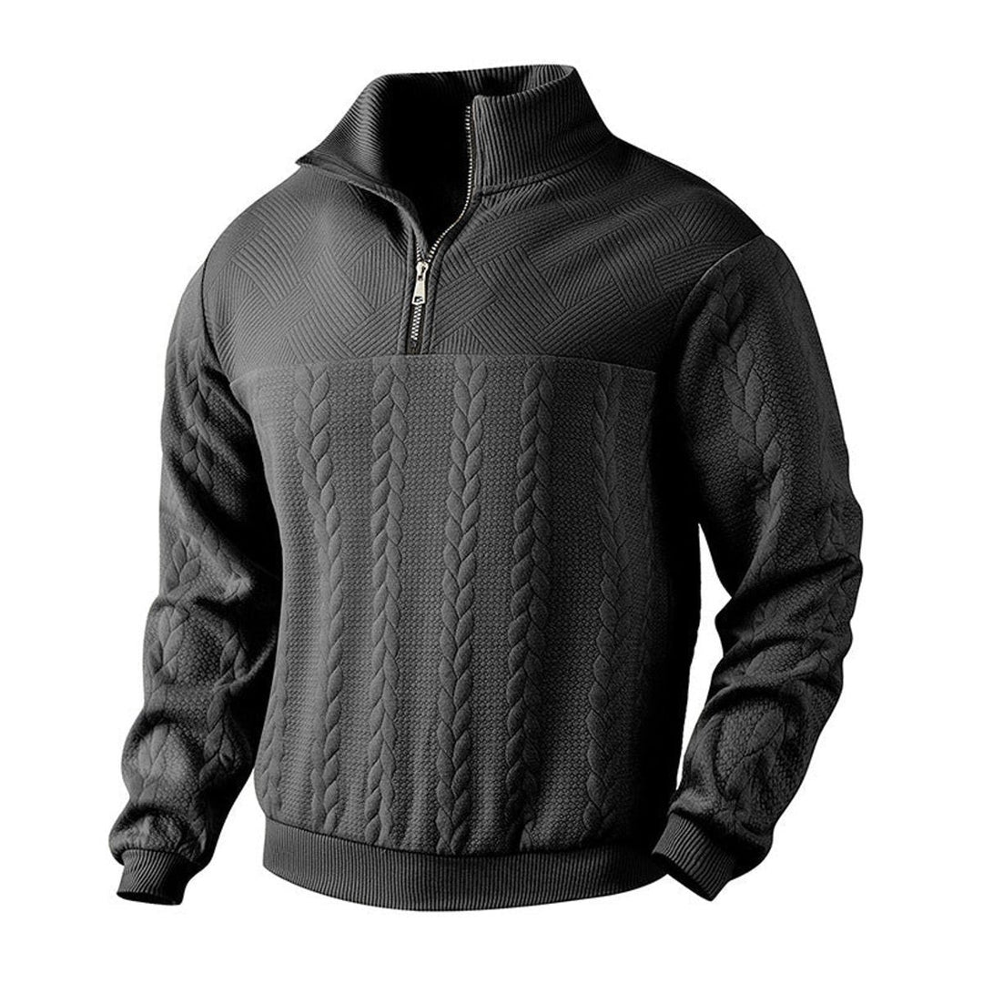 Andreas | Knit Sweater – Stylish Quarter-Zip Design for Men