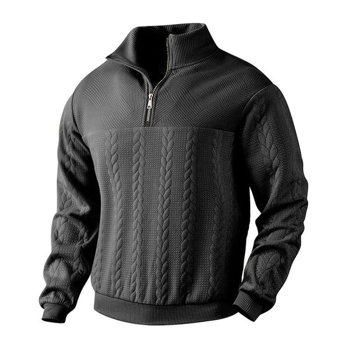 Andreas | Knit Sweater – Stylish Quarter-Zip Design for Men