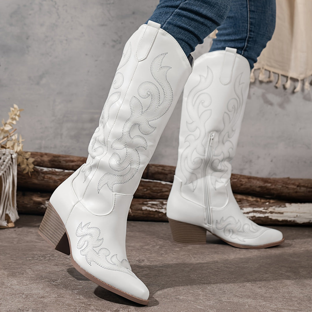 Ellie | Modern Wide-Calf Cowboy Boots