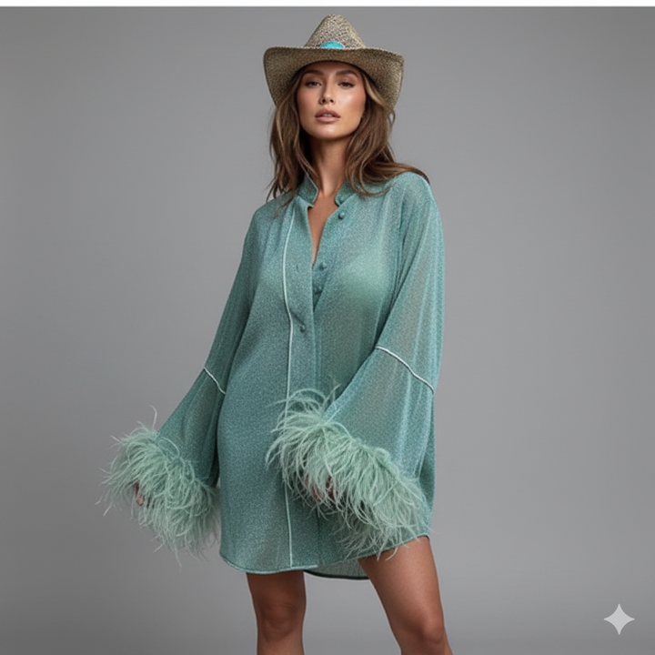 Isabella | Elegant And Relaxed Standing Collar Two Piece Set