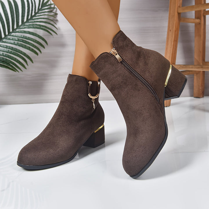 Darienne | Elegant Suede Chelsea Ankle Boots