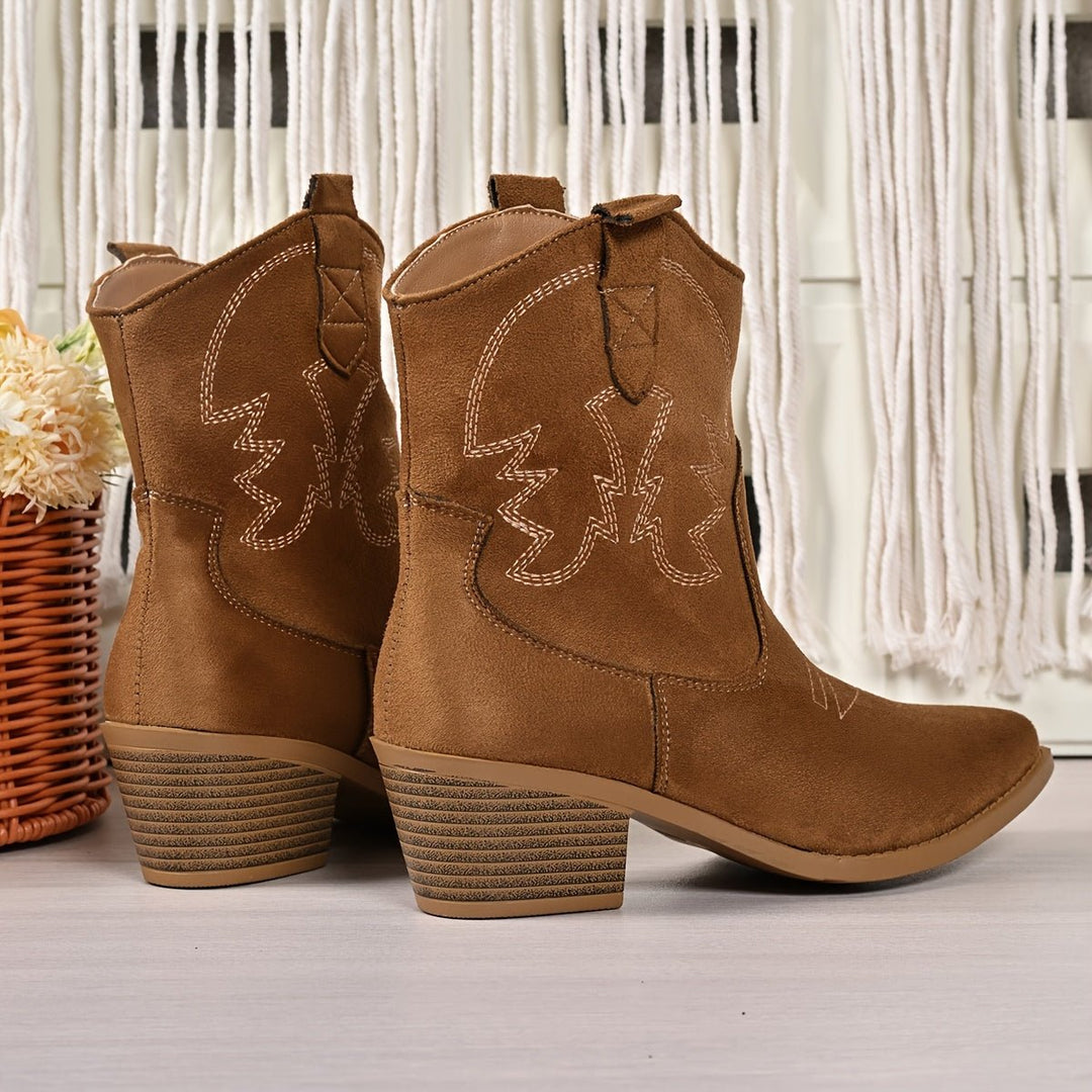 Johanna | Wide Calf Western Style Cowboy Boots for Women