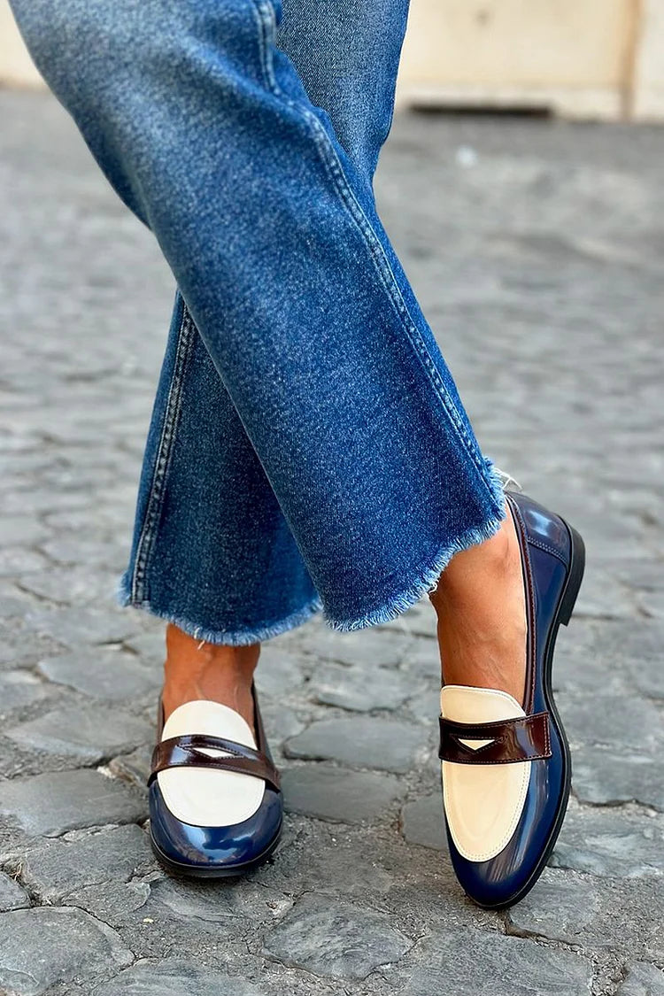 Arabella | Women's Elegant Two-Tone Loafers