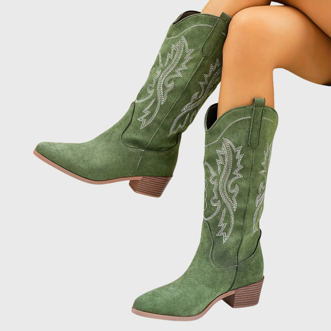Sandra | Stylish And Sophisticated Wide Calf Cowboy Boots